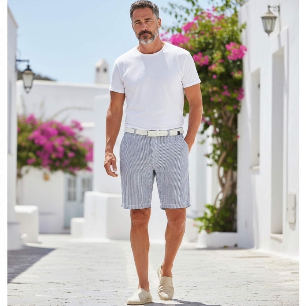 🦅American Eagle Outfitters Classic Casual Stripe Shorts. Men's Size: W38x10L.